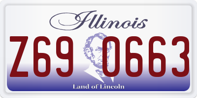 IL license plate Z690663
