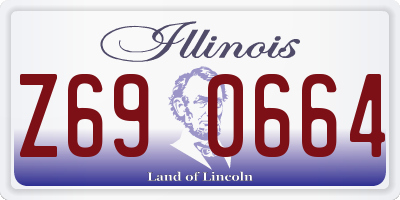 IL license plate Z690664