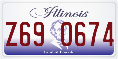 IL license plate Z690674