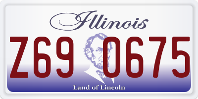 IL license plate Z690675