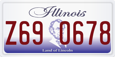 IL license plate Z690678