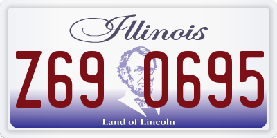 IL license plate Z690695
