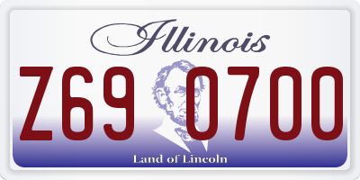 IL license plate Z690700
