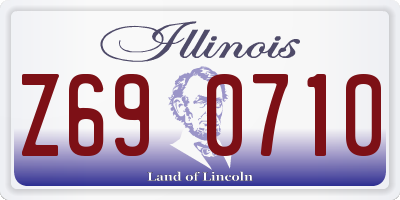 IL license plate Z690710