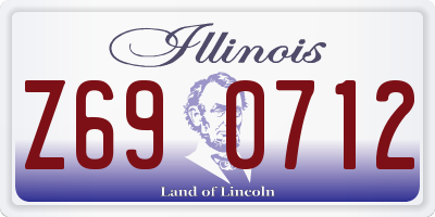 IL license plate Z690712