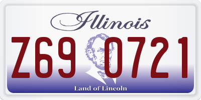 IL license plate Z690721