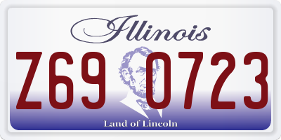 IL license plate Z690723