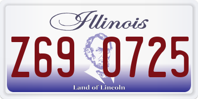 IL license plate Z690725
