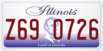IL license plate Z690726