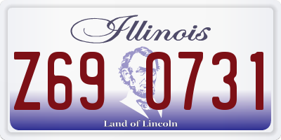IL license plate Z690731