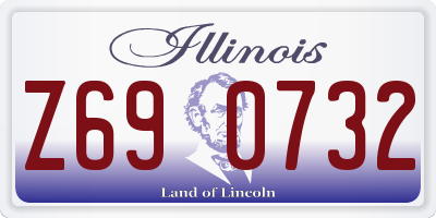 IL license plate Z690732