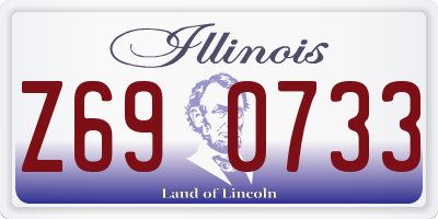 IL license plate Z690733