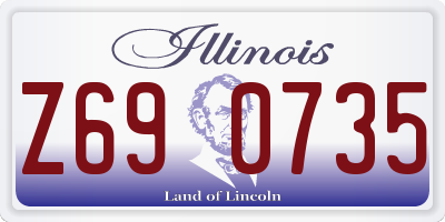 IL license plate Z690735