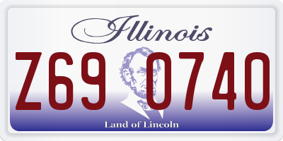 IL license plate Z690740