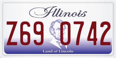 IL license plate Z690742