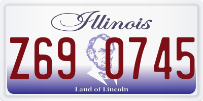 IL license plate Z690745