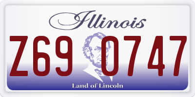 IL license plate Z690747