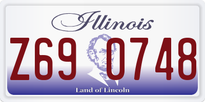IL license plate Z690748