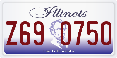 IL license plate Z690750