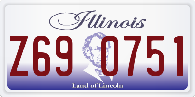 IL license plate Z690751