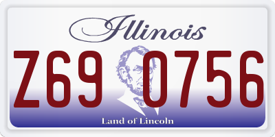 IL license plate Z690756