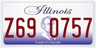 IL license plate Z690757