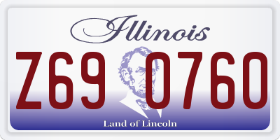 IL license plate Z690760