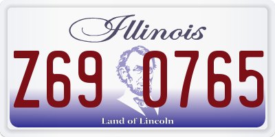 IL license plate Z690765