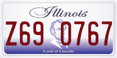 IL license plate Z690767