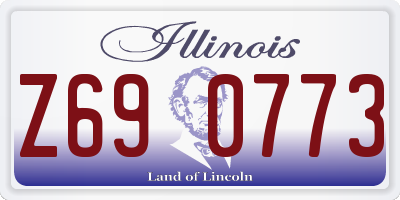 IL license plate Z690773