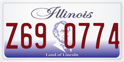 IL license plate Z690774
