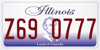 IL license plate Z690777