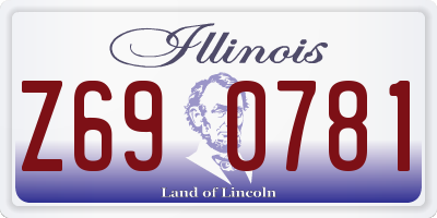 IL license plate Z690781