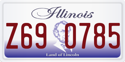 IL license plate Z690785