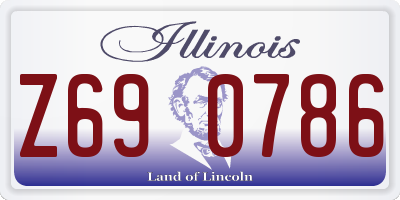IL license plate Z690786