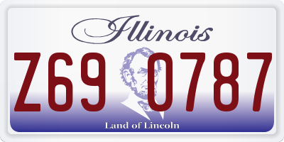 IL license plate Z690787