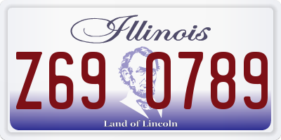 IL license plate Z690789