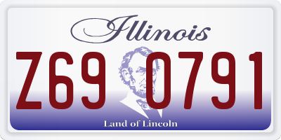 IL license plate Z690791