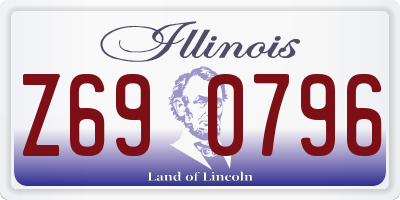IL license plate Z690796