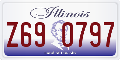 IL license plate Z690797
