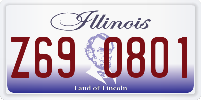 IL license plate Z690801