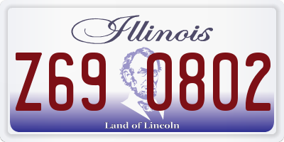 IL license plate Z690802