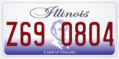 IL license plate Z690804