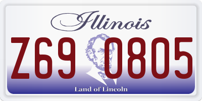 IL license plate Z690805