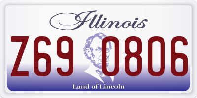 IL license plate Z690806
