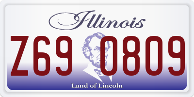 IL license plate Z690809