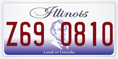 IL license plate Z690810