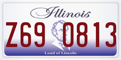 IL license plate Z690813