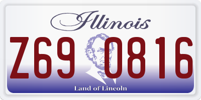 IL license plate Z690816