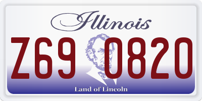 IL license plate Z690820